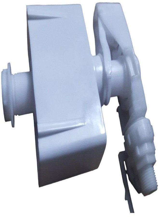 Ausam صمام تعبئة خزان المرحاض المخفي المصنوع من البلاستيك مع طقم تركيب ذراع خزان التدفق | تجهيزات حمام متينة | ملحقات أدوات المرحاض للاستخدام السكني والتجاري (أبيض) - Image 4